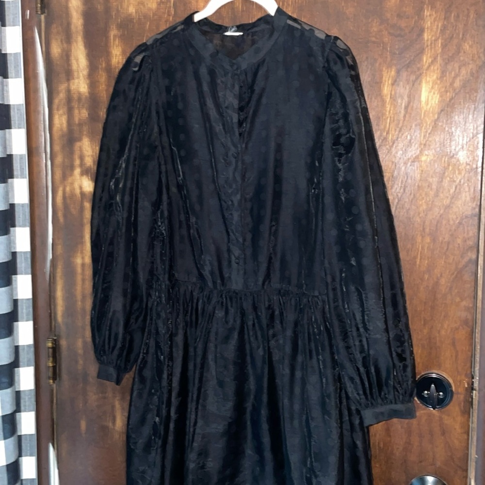 H&M polk dot top/dress (sheer) - Picture 1 of 4